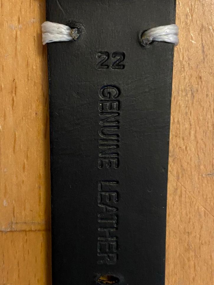 Leren Horlogeband 22mm - Tuigleer, Sieraden, Tassen en Uiterlijk, Horloges | Heren, Nieuw, Polshorloge, Overige merken, Overige materialen