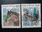 Postzegels dieren Zwitserland 1993 paard, hond - cw, € 2,20., Ophalen of Verzenden, Gestempeld