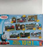 Kinderpuzzel, Thomas & Friends 10 in 1 Puzzels, Ophalen of Verzenden, Meer dan 50 stukjes, Gebruikt, 4 tot 6 jaar