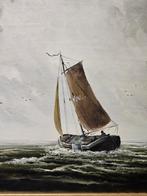 Schilderij Marine. Gesign., Antiek en Kunst, Ophalen of Verzenden