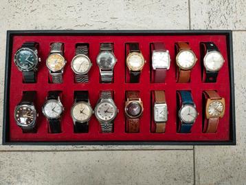 Collectie van vintage horloges.