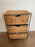 Wicker Kast met 3 Lades, Overige materialen, Gebruikt, Met lade(s), 25 tot 50 cm