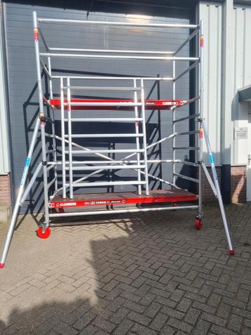 Altrex aluminium rolsteiger 1x gebruikt 1.35x2.45M 6M WH beschikbaar voor biedingen