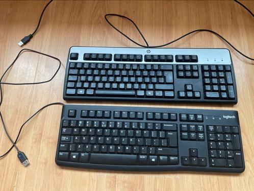 HP en Logitech Toetsenbord QWERTY, Computers en Software, Toetsenborden, Ophalen of Verzenden