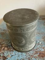 Antieke Indonesische Tinnen Bus/theebus / tabakspot, Ophalen of Verzenden