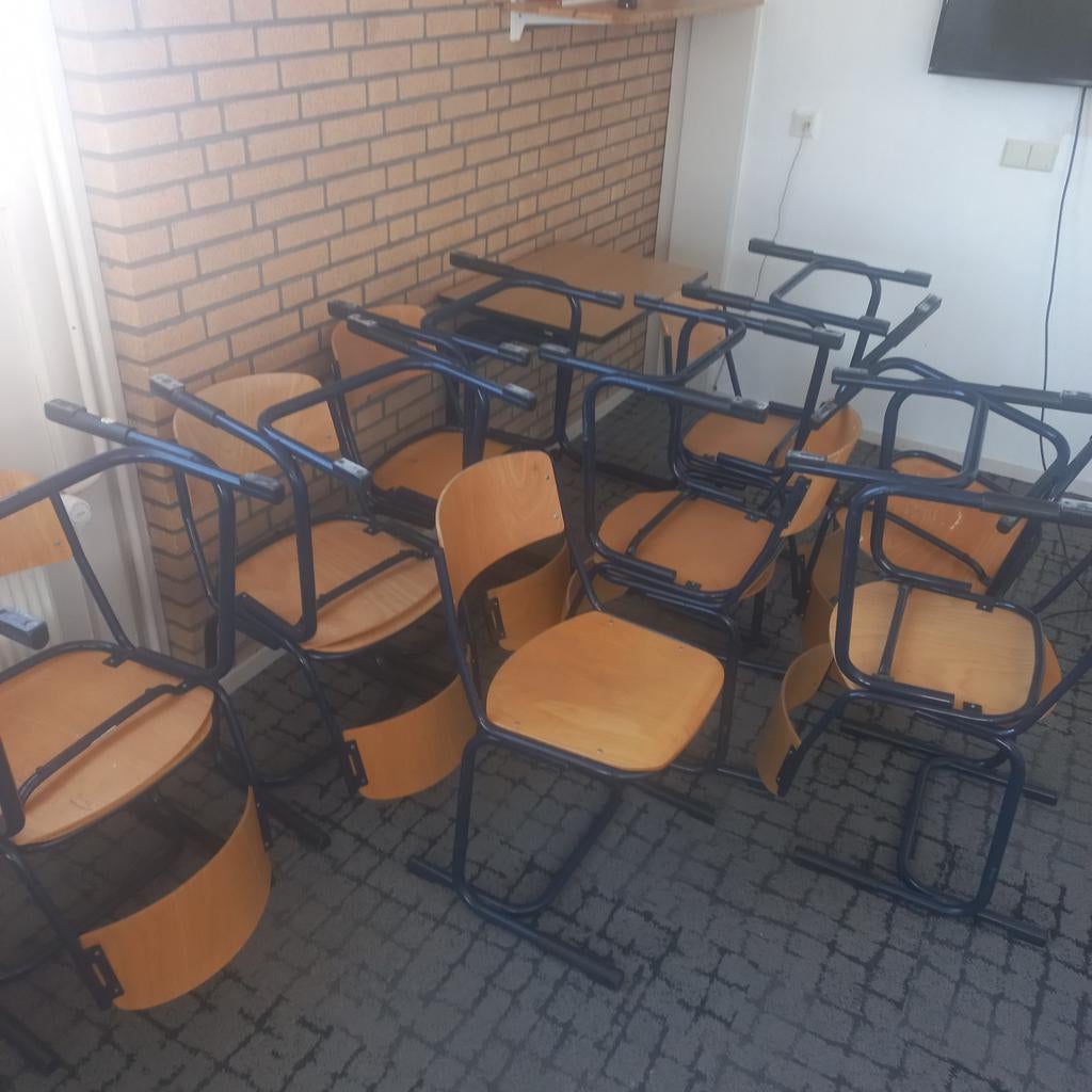 Partij schoolstoelen, Ophalen of Verzenden