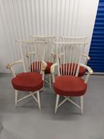 4 eetkamerstoelen 't Woonhuys Amsterdam, Ophalen, Gebruikt, Wit, Vier