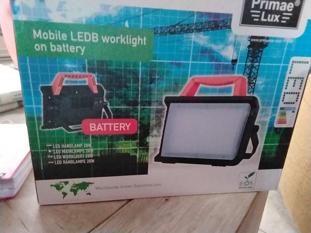 Nieuwe Oplaadbare Bouwlamp LED Worklight, Doe-het-zelf en Verbouw, Bouwverlichting, Ophalen, Nieuw, Minder dan 50 watt, Lamp