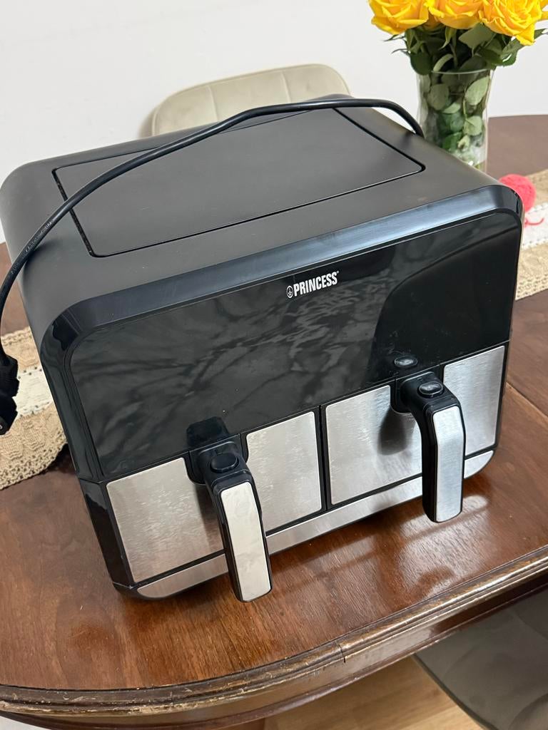 Princess Airfryer XXL - Dubbele manden, Witgoed en Apparatuur, Airfryers, Ophalen of Verzenden, Zo goed als nieuw, Airfryer XXL