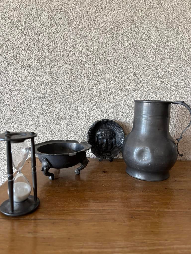 Diverse tinnen voorwerpen, Antiek en Kunst, Antiek | Tin, Ophalen of Verzenden