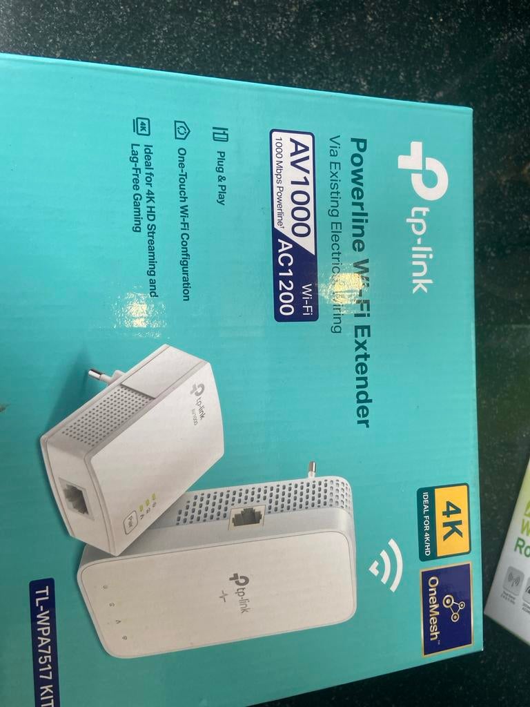 TP-Link Powerline Wi-Fi Extender AV1000 AC1200, Ophalen of Verzenden, Nieuw