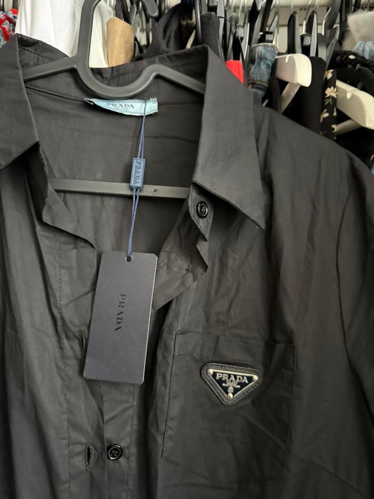 Prada dames jurk maat s, Ophalen of Verzenden, Zo goed als nieuw, Zwart, Onder de knie