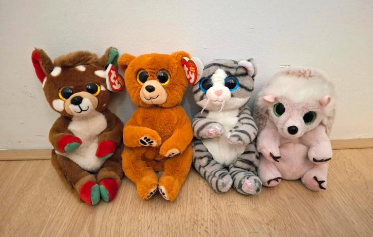4 Ty Boo knuffels deels nieuw, Kinderen en Baby's, Speelgoed | Knuffels en Pluche, Nieuw, Overige typen, Ophalen of Verzenden