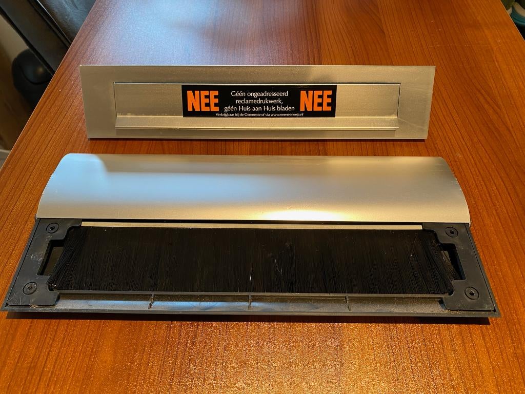 Mooie brievenbus met binnen klep, Tuin en Terras, Brievenbussen, Ophalen, Gebruikt, Brievenbusklep, Aluminium