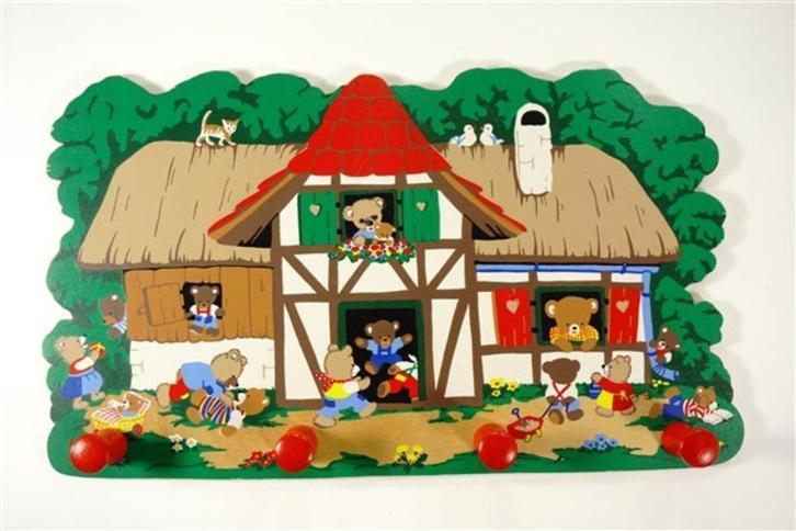 Boerderij/beren kapstok, Kinderen en Baby's, Kinderkamer | Inrichting en Decoratie, Zo goed als nieuw, Kapstokje, Ophalen of Verzenden