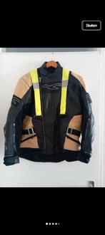 Macna leren motor jas met geel hesje maat s, Motoren, Ophalen of Verzenden, Tweedehands, Jas | leer