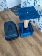 Krabpaal en reismand voor katten., Ophalen, Gebruikt