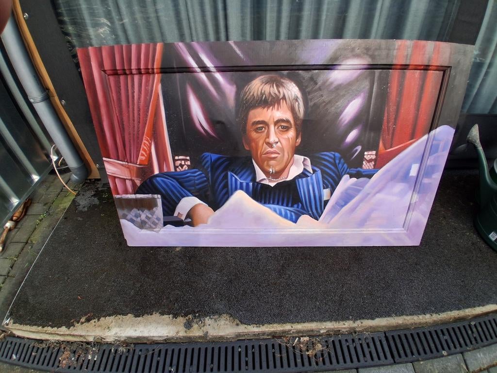 Schilderij Scarface, Antiek en Kunst, Ophalen of Verzenden