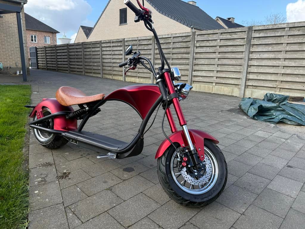 Mangosteen M1P elektrische citycoco / e-chopper, Fietsen en Brommers, Ophalen, Zo goed als nieuw, Elektrisch, Overige merken