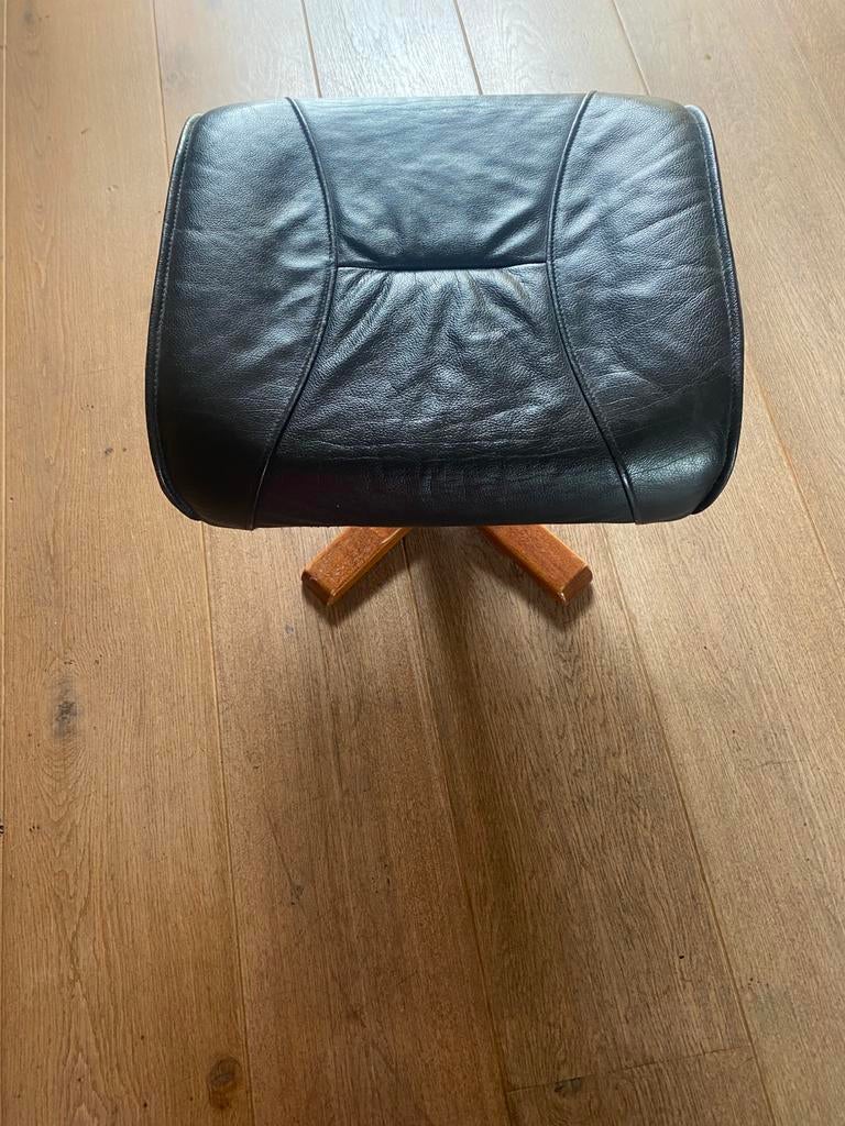 Vintage poefbankje, Minder dan 50 cm, Gebruikt, Ophalen of Verzenden, Retro vintage