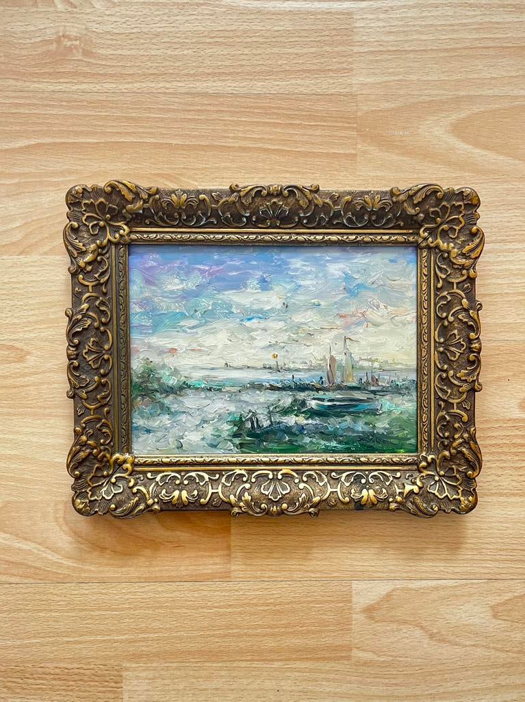 Antiek Schilderij, Van der Poel (20e eeuw), Antiek en Kunst, Kunst | Schilderijen | Klassiek, Ophalen of Verzenden