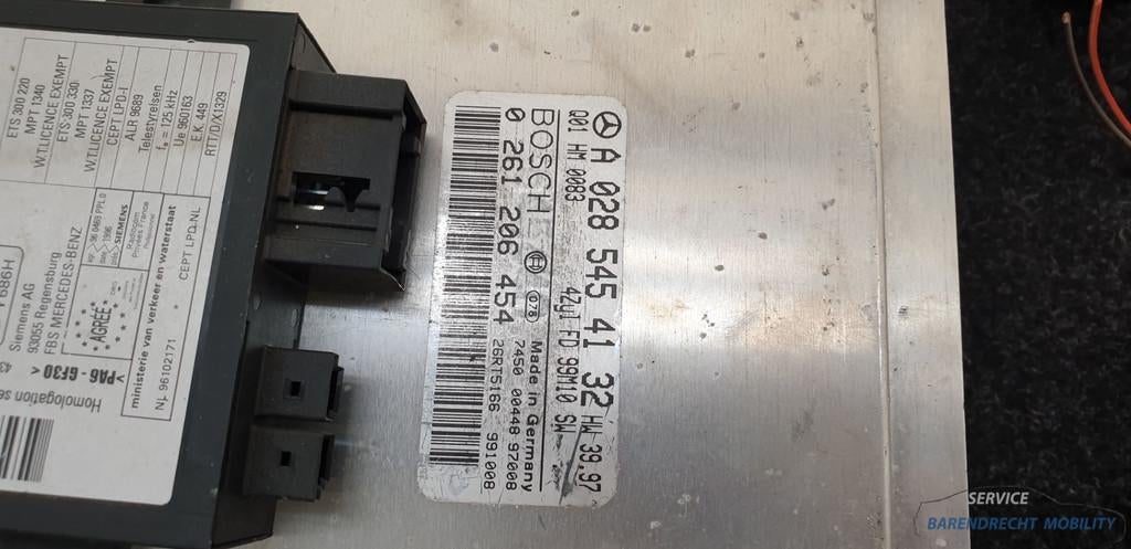 Slotenset met ECU R170 SLK 200 Mercedes 0285454132 sleutel i, Gebruikt, Mercedes-Benz AG, Mercedes-Benz, Ophalen of Verzenden