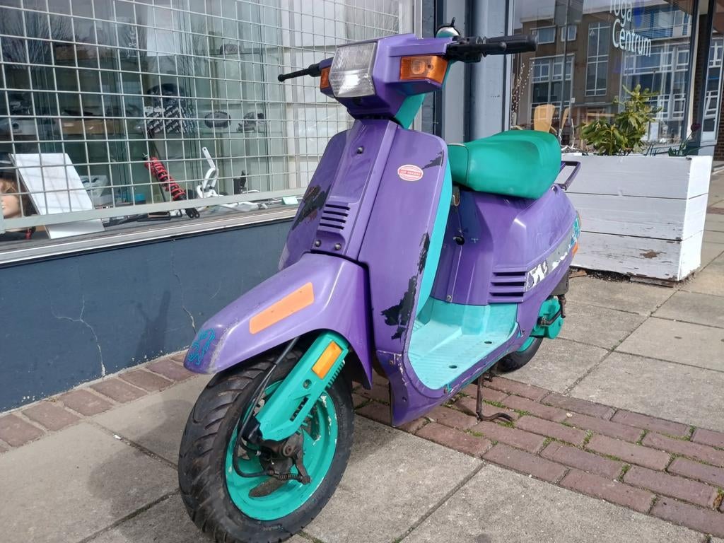 Peugeot Rapido Snorscooter - Unieke Paars/Groene Kleur, Fietsen en Brommers, Snorfietsen en Snorscooters, Ophalen, Gebruikt, Benzine