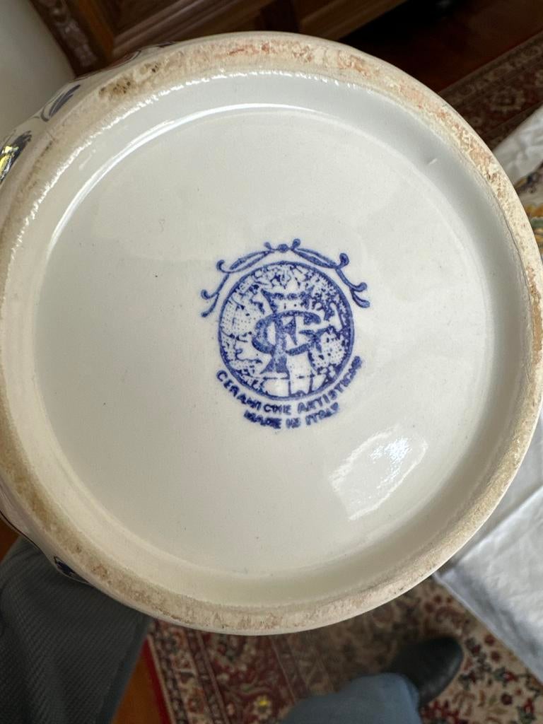 Prachtige Italiaanse keramische vazen set (3 stuks), Antiek en Kunst, Ophalen