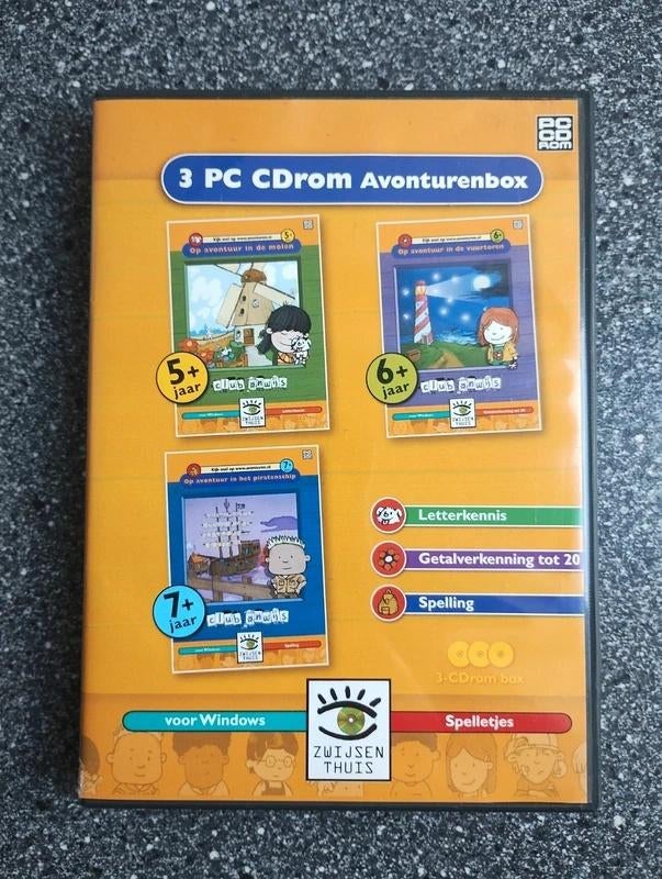 3 PC CDrom Avonturenbox, Puzzel en Educatief, Verzenden, 1 speler, Zo goed als nieuw