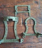 Antieke bronzen ornamenten van een klok?, Ophalen of Verzenden, Brons