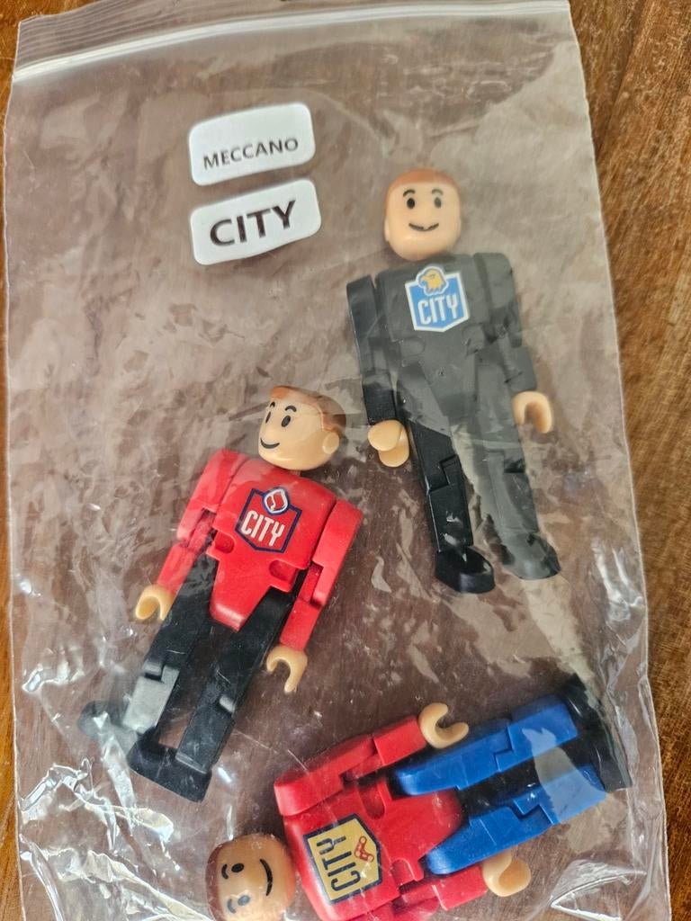3 Meccano City poppetjes - Zeer goede staat, Ophalen of Verzenden, Zo goed als nieuw