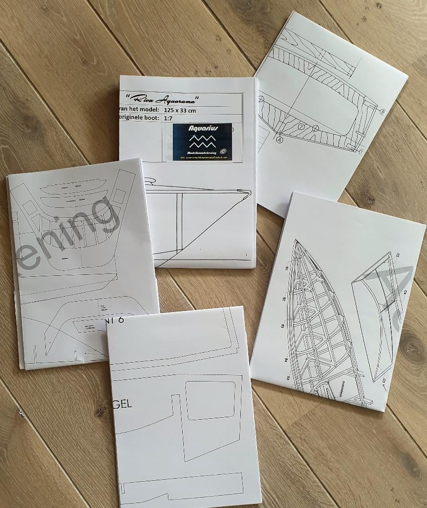 Diverse bouwtekeningen van motor modelboten, Hobby en Vrije tijd, Modelbouw | Boten en Schepen, Ophalen of Verzenden, Nieuw