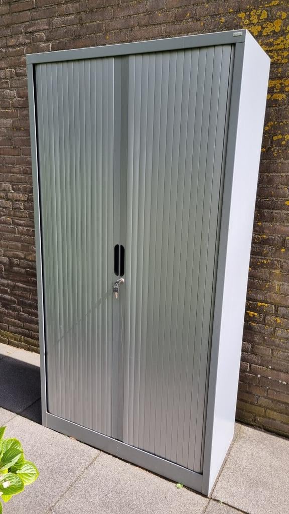 Grijze Roldeur kast 100x45x196, Ophalen, 25 tot 50 cm, Minder dan 100 cm