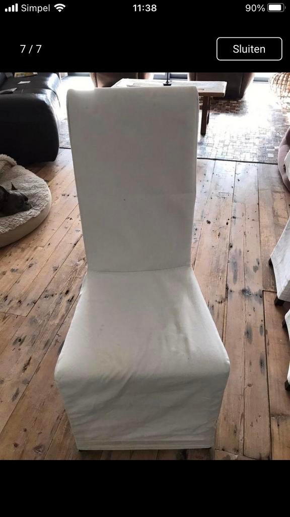 Eetkamerstoelen 2 x riviera maison, Ophalen, Gebruikt, Twee, Stof