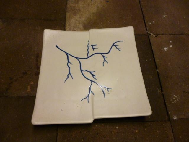 schaal 29x29 cm Tatjana Liepe design, Ophalen of Verzenden, Nieuw, Vierkant, Glas