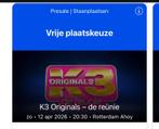 K3 orginals tickets, Twee personen