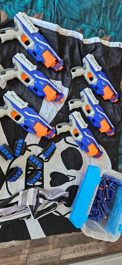 Leuke set van 6 Nerf N-Strike Elite pistolen, Ophalen of Verzenden