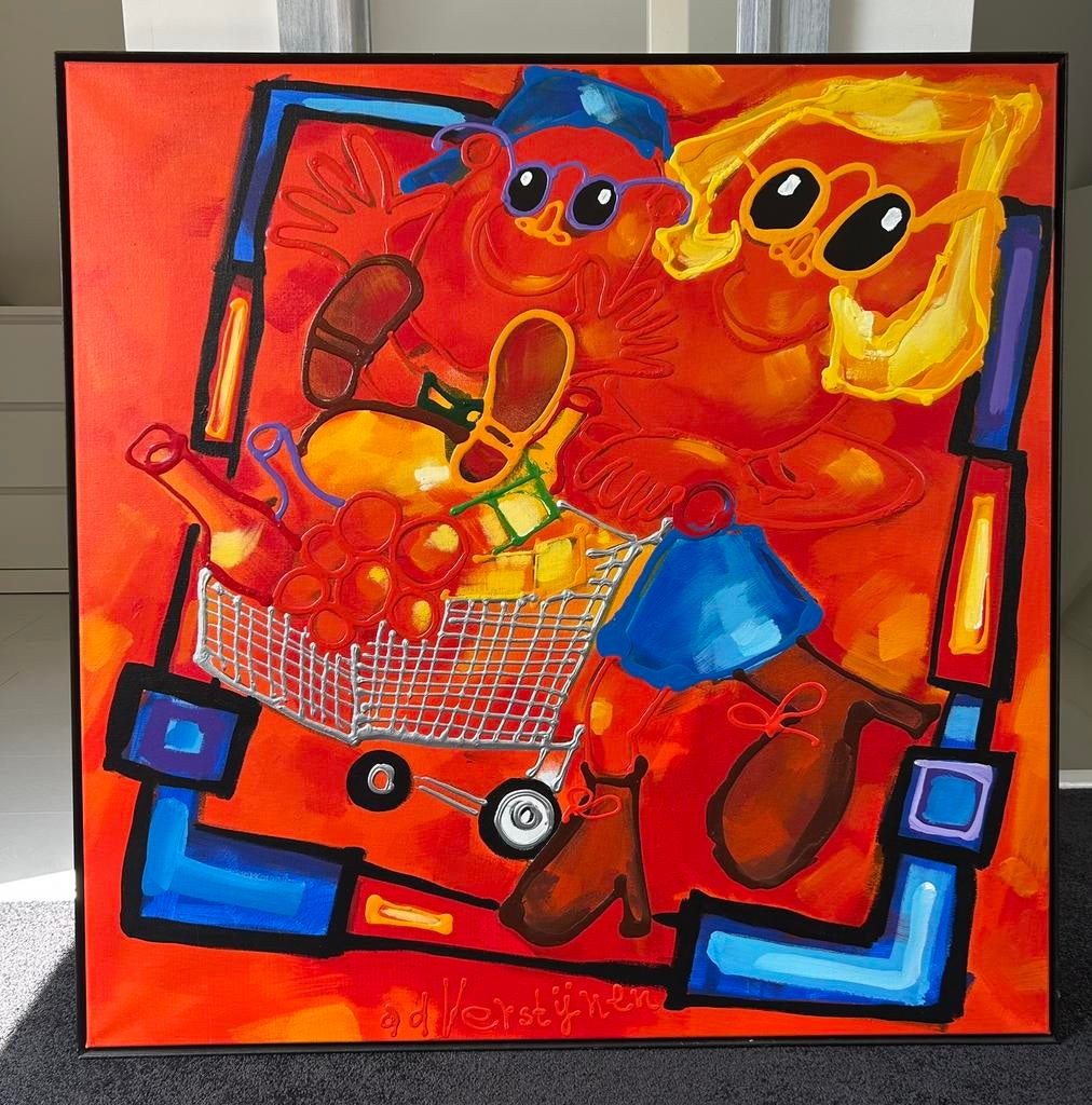 Ad Verstijnen schilderij, Antiek en Kunst, Ophalen of Verzenden