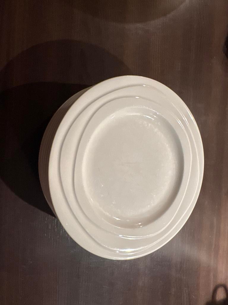 Jamie Oliver Waves borden 21cm - 7 stuks, Huis en Inrichting, Keuken | Servies, Gebruikt, Keramiek, Ophalen of Verzenden, Bord(en)