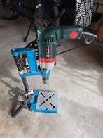 Boormachine Metabo inclusief statief, Boormachine, Ophalen of Verzenden, Klopboormechanisme, Gebruikt