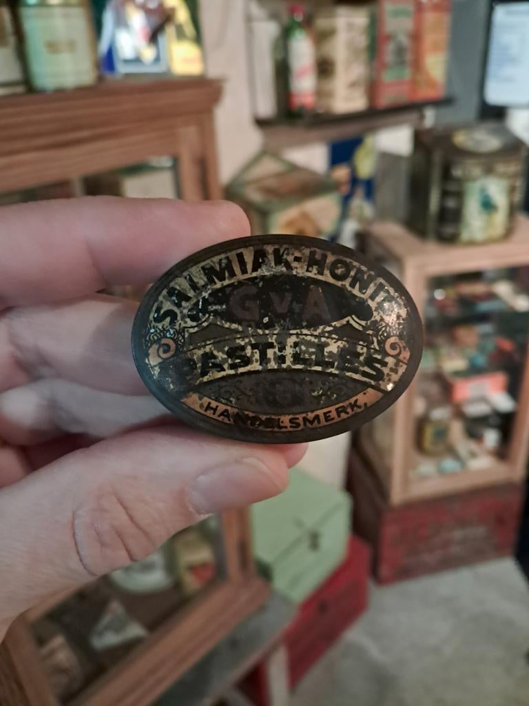 G. V. A. Salmiak pastilles blikje, Ophalen of Verzenden, Zo goed als nieuw