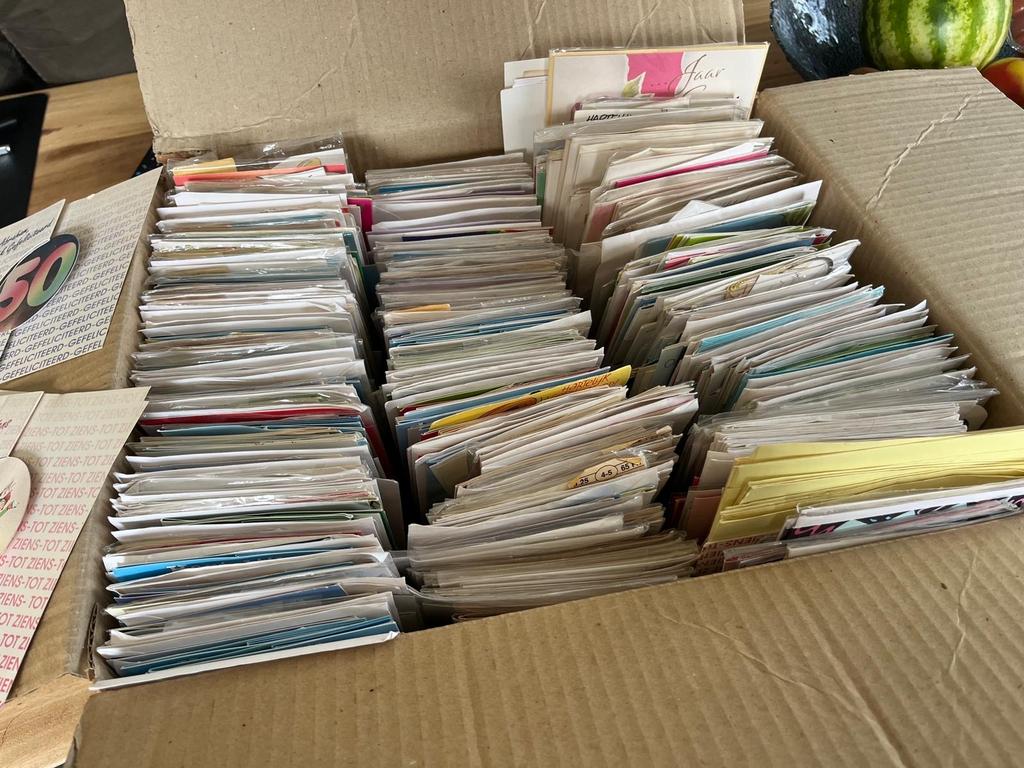 Wenskaarten met enveloppe, ongeveer 500, Ophalen, Nieuw