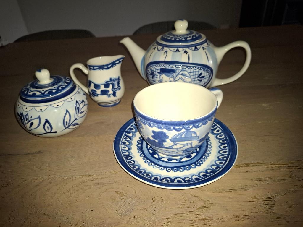 Servies Blond Amsterdam Delftsblauw, Huis en Inrichting, Ophalen, Blond Amsterdam, Overige typen, Zo goed als nieuw