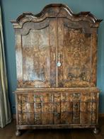 Wortelnoten orgelgebogen kabinet circa 1750, Antiek en Kunst, Antiek | Meubels | Kasten, Ophalen
