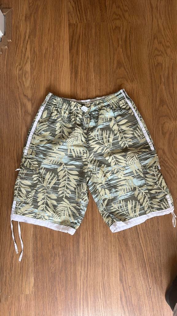 Zwemshort met tropische print, maat M, Ophalen of Verzenden, Maat 48/50 (M), Groen, Zwemshort