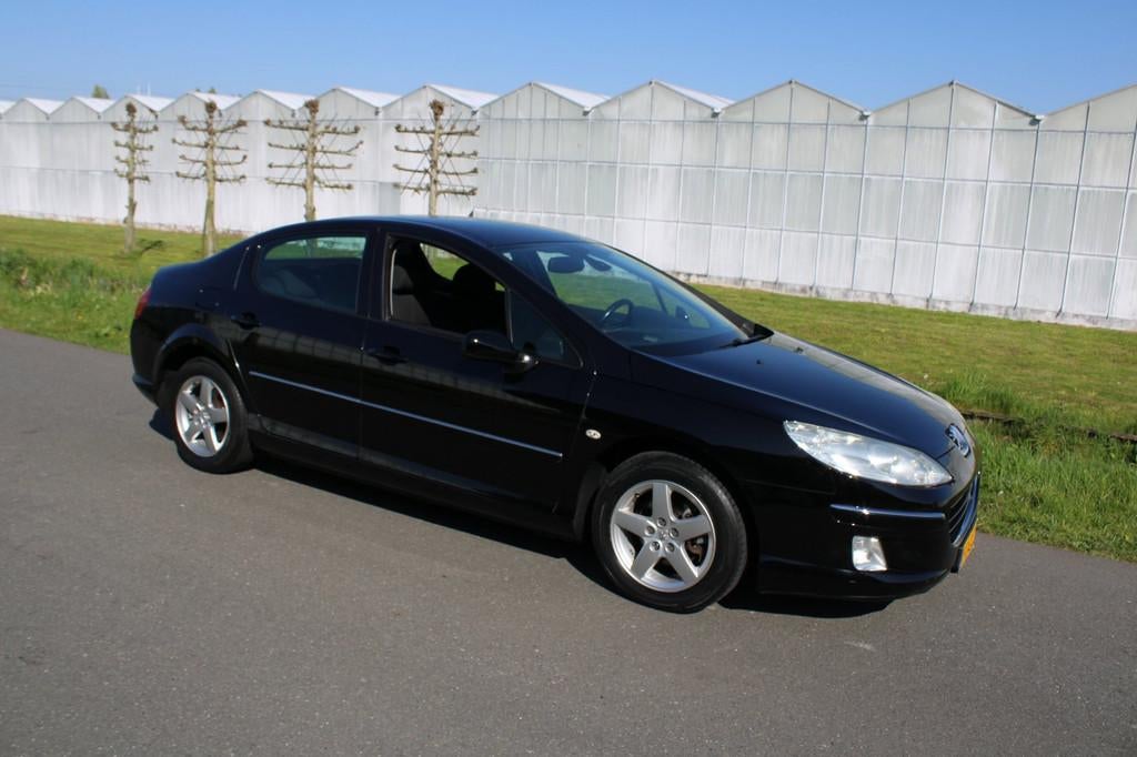 Peugeot 407 2.0-16V ST Automaat met Navigatie, 4 cilinders, Zwart, Sedan, Euro 4