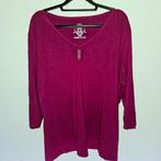 Frank Walder shirt 3/4 mouw, maat 46, wijnrood/roze, Kleding | Dames, Tops, Maat 46/48 (XL) of groter, Ophalen of Verzenden, Zo goed als nieuw
