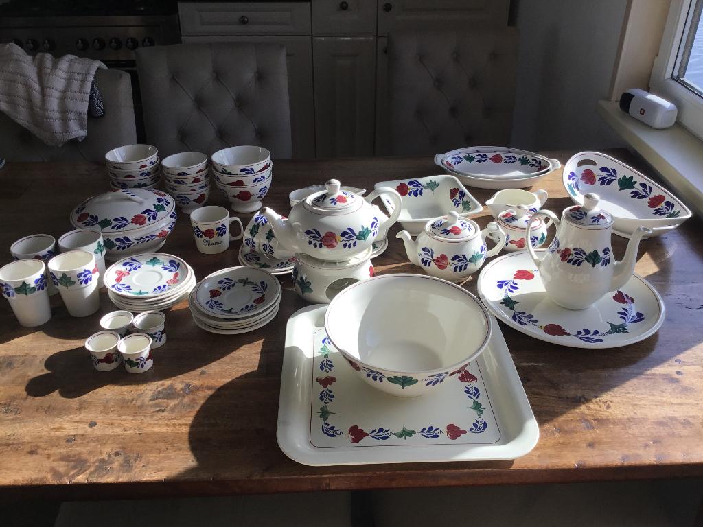 Boerenbont servies, Ophalen, Overige typen, Zo goed als nieuw, Aardewerk