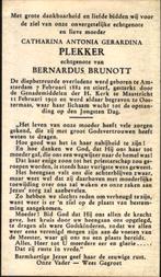 Plekker Catharina A.G. Amsterdam 1882-1950 Maastricht, Ophalen of Verzenden