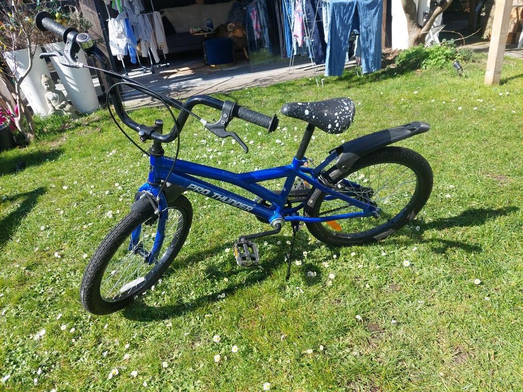 Huffy Pro Thunder 20 Inch BMX Kinderfiets Blauw, Fietsen en Brommers, Fietsen | Jongens, Ophalen, Gebruikt, Huffy, Handrem